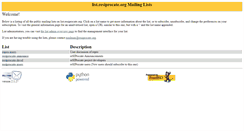Desktop Screenshot of list.resiprocate.org